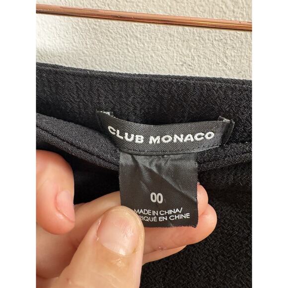 Club Monaco Scalloped Trim Mini Skirt Coquette Twee Preppy Academia Work 00 - Picture 4 of 7